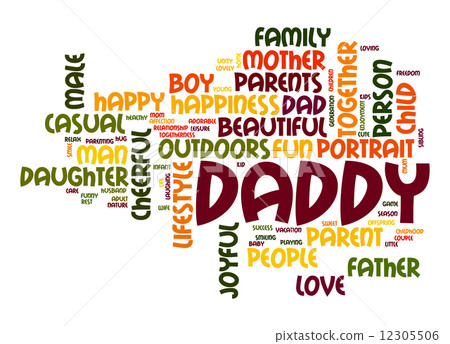 Daddy word cloud 12305506