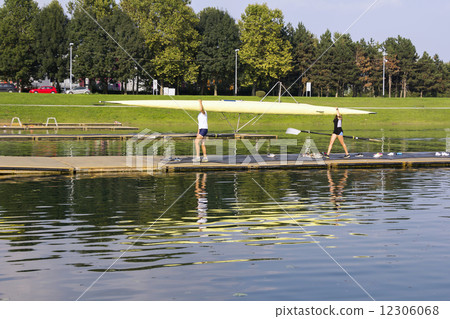 Rowers wear boat 12306068