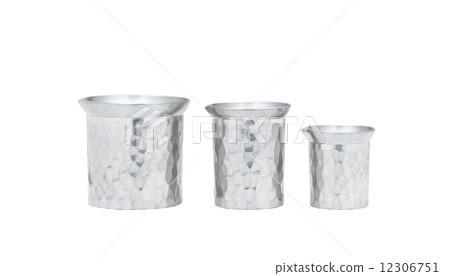 The three size of pewter jars The three size of pewter jars 12306751