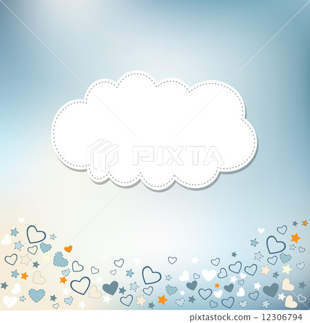 Template frame design for greeting card 12306794
