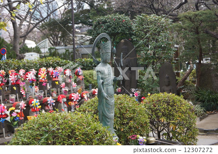 Mikuyama Hiroshiin寺廟Zojoji寺廟Kanno雕象 12307272