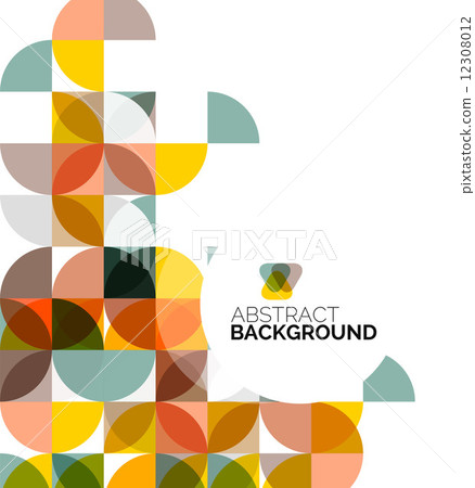 Circle geometric abstract background 12308012
