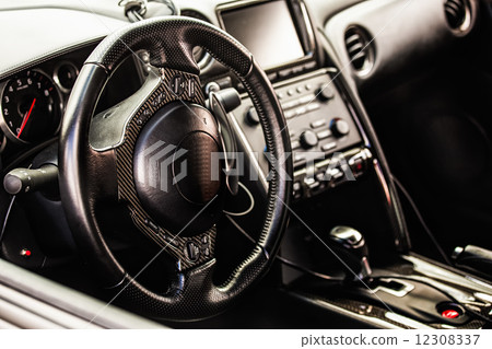 Interior of the sports car 12308337