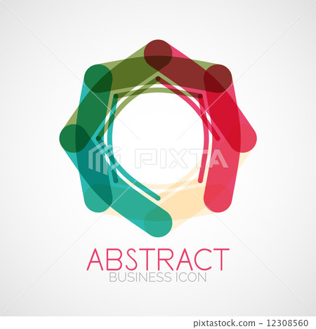 Symmetric abstract geometric shape Symmetric abstract geometric shape 12308560
