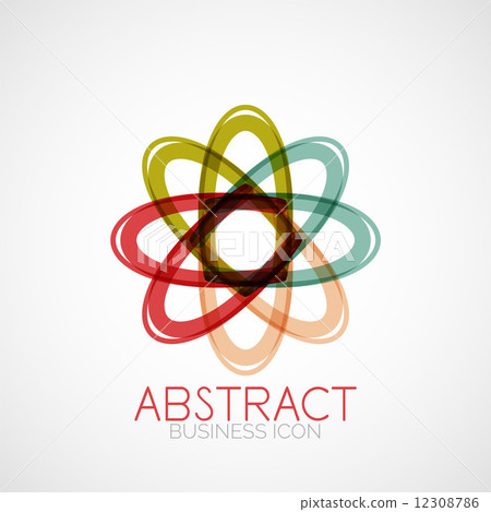 Symmetric abstract geometric shape 12308786