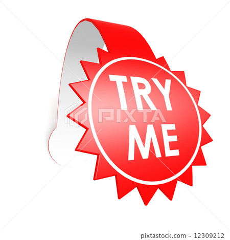 Try me star label Try me star label 12309212