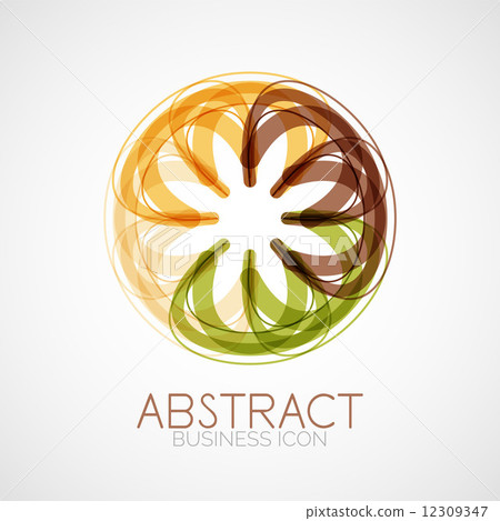 Symmetric abstract geometric shape Symmetric abstract geometric shape 12309347