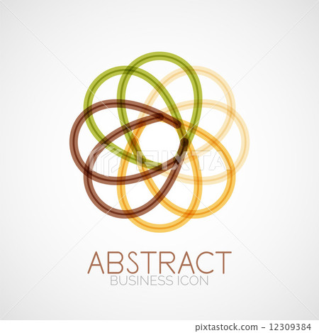 Symmetric abstract geometric shape Symmetric abstract geometric shape 12309384