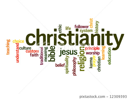 Christianity word cloud Christianity word cloud 12309393