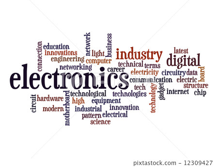 Electronics word cloud 12309427