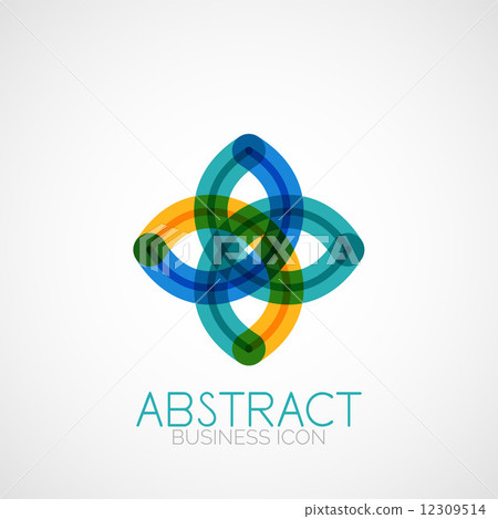Symmetric abstract geometric shape Symmetric abstract geometric shape 12309514