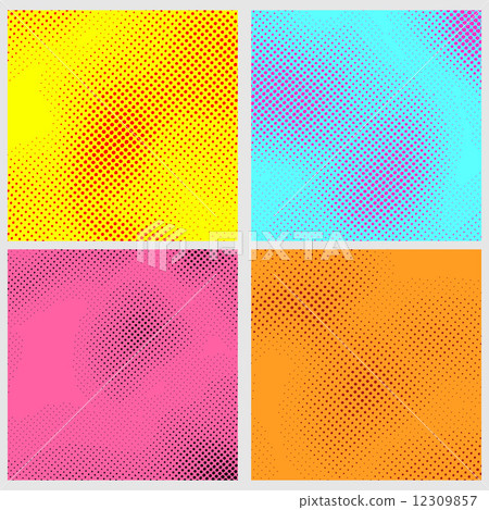 Pop-art style dotted backgrounds collection Pop-art style dotted backgrounds collection 12309857