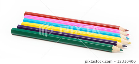 Color pencils isolated on white background Color pencils isolated on white background 12310400