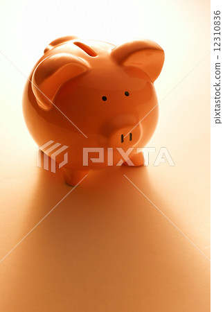 Backlit pink piggy bank 12310836
