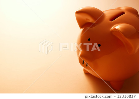 Backlit pink piggy bank 12310837