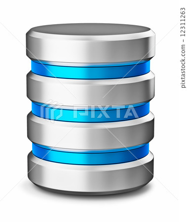 Hard disk drive data storage database icon symbol 12311263
