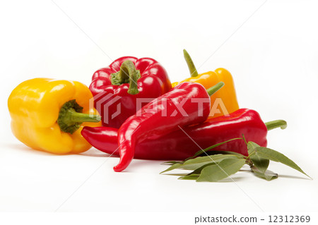 Healthy food. Fresh vegetables. Peppers on a white background. Healthy food. Fresh vegetables. Peppers on a white background. 12312369