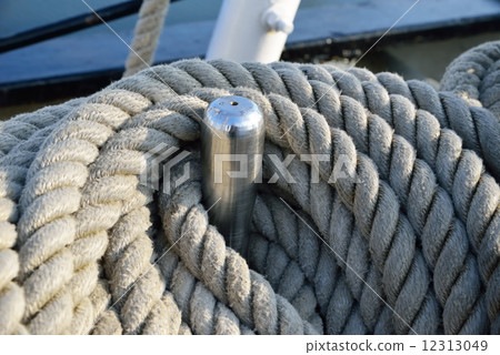 Rigging of an old sailing vessel Rigging of an old sailing vessel 12313049
