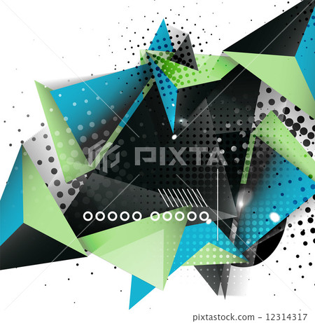 Geometric triangle 3d design, abstract background Geometric triangle 3d design, abstract background 12314317