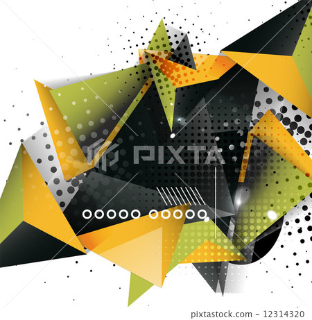 Geometric triangle 3d design, abstract background Geometric triangle 3d design, abstract background 12314320