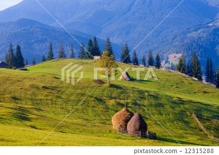 Majestic sunset in the mountains landscape Majestic sunset in the mountains landscape 12315288