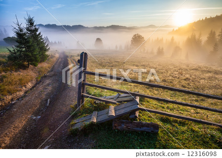 Majestic sunset in the mountains landscape. Carpathian, Ukraine Majestic sunset in the mountains landscape. Carpathian, Ukraine 12316098