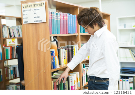 Library scenery Library scenery 12316431