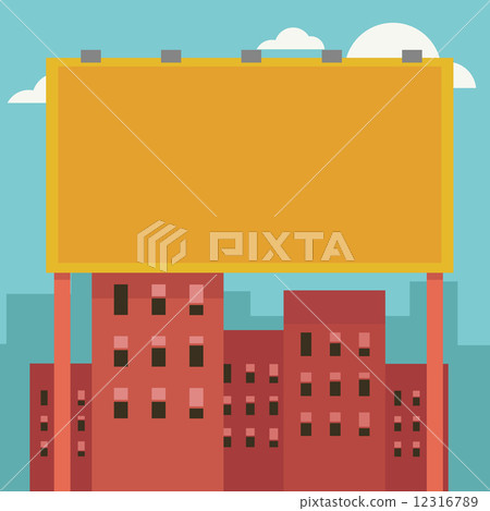 Outdoor billboard vector 12316789