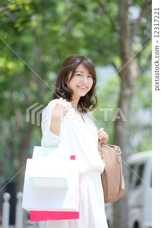 Shopping · Young lady Shopping · Young lady 12317221