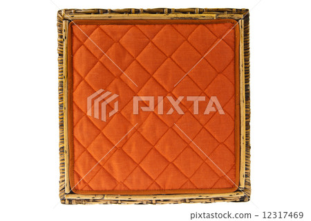 Rattan on red fabric picture frame Rattan on red fabric picture frame 12317469