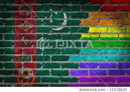 Dark brick wall - LGBT rights - Turkmenistan 12318620