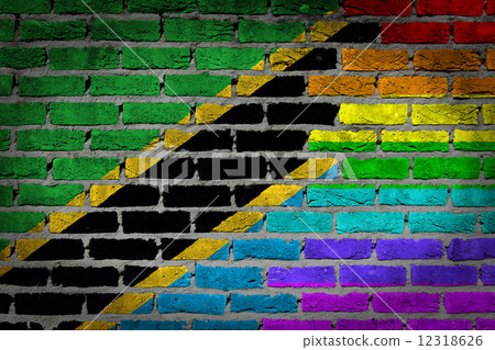 Dark brick wall - LGBT rights - Tanzania Dark brick wall - LGBT rights - Tanzania 12318626