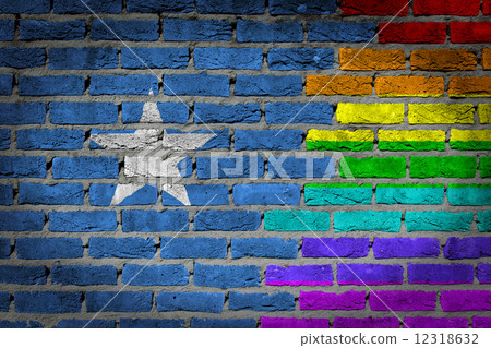 Dark brick wall - LGBT rights - Somalia 12318632
