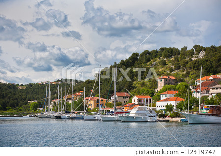 Skradin is a small historic town in Croatia 12319742