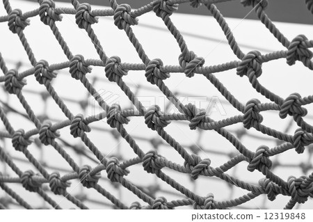 Yacht Safety Net Close Up Yacht Safety Net Close Up 12319848