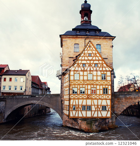 The Old Town Hall in Bamberg(Germany) in winter 12321046
