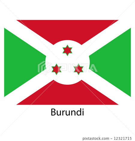 Flag of the country burundi. Vector illustration. Flag of the country burundi. Vector illustration. 12321715