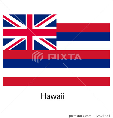 Flag of the country hawaii. Vector illustration. Flag of the country hawaii. Vector illustration. 12321851