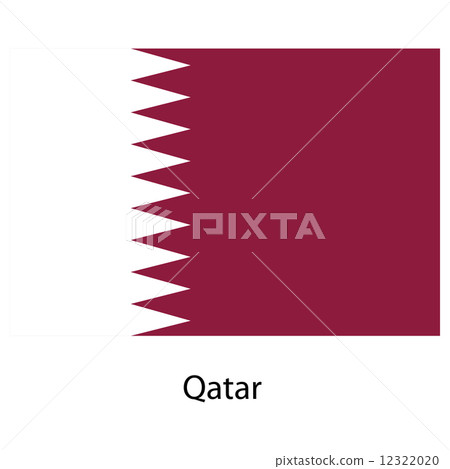 Flag of the country qatar. Vector illustration. Flag of the country qatar. Vector illustration. 12322020