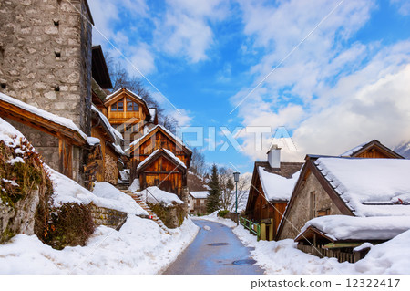 Village Hallstatt on the lake - Salzburg Austria 12322417