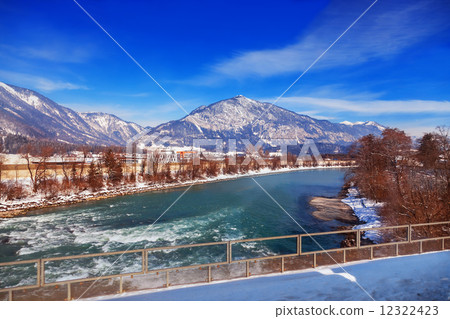 Mountains and river - Austria 12322423