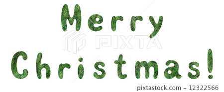 Lettering holiday Merry Christmas 12322566