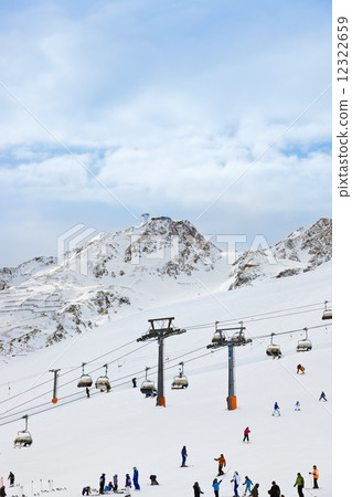 Mountains ski resort Solden Austria 12322659