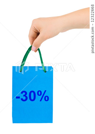Hand with shopping bag Hand with shopping bag 12322668