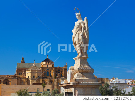 Archangel Raphael statue on bridge at Cordoba Spain Archangel Raphael statue on bridge at Cordoba Spain 12322702