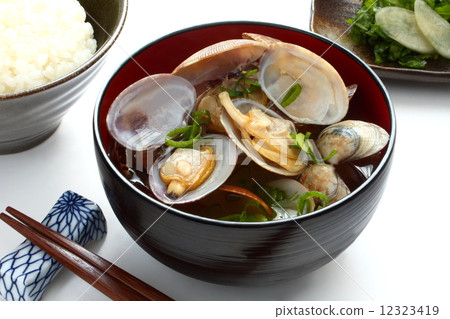 Ascoral juice miso soup clams 12323419