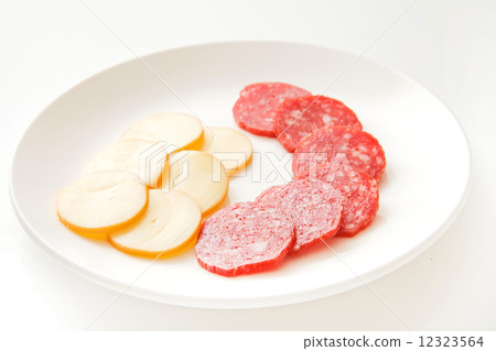 Salami and smoked cheese 12323564