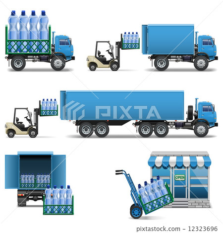 Vector Mineral Water Shipping Vector Mineral Water Shipping 12323696