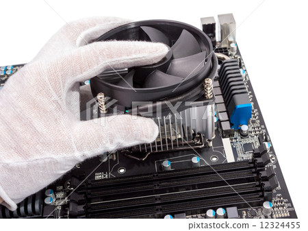 Electronic collection - Installing CPU cooler Electronic collection - Installing CPU cooler 12324455