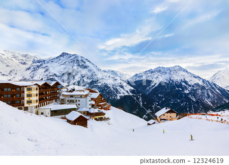 Mountains ski resort Solden Austria 12324619